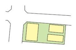 区画図（建物３棟有）