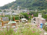 ご主人手作りのピザ釜、燻製釜等々です。