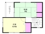 2階間取図　バルコニー南向き