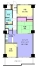 間取図（3LDK）バルコニーは北東向きです