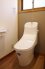 シャワー付トイレは大きなボウルタイプの手洗い付