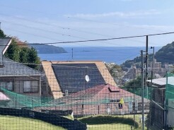 敷地の東側からは海・真鶴半島・三ツ石が望めます